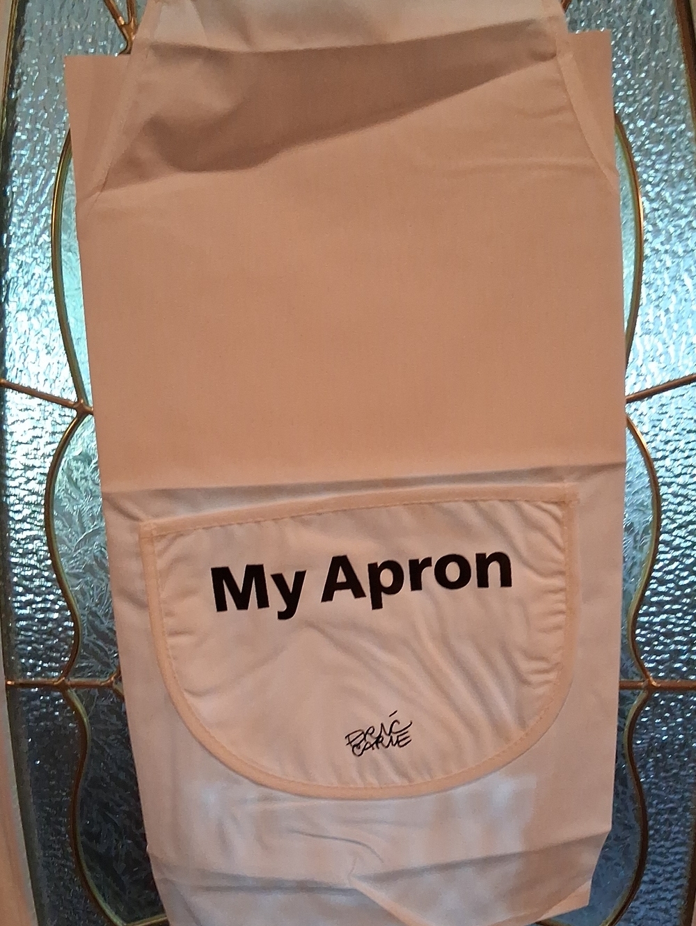 White Kids Apron with Front Pocket - My Apron